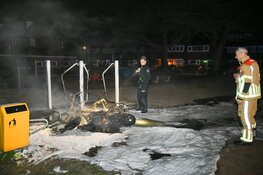 Scooter in brand gestoken in Hilversum