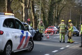 Ongeval tussen auto en microcar in Bussum