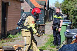 Schuurbrand door elektrische fiets in Naarden