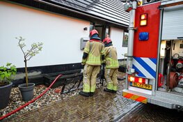 Kelder van woning onder water in Laren