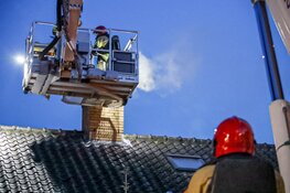 Schoorsteenbrand in Huizen