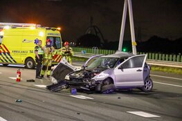 Ernstige aanrijding op Knooppunt Muiderberg