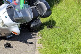 Motorrijder aangereden door vrachtwagen