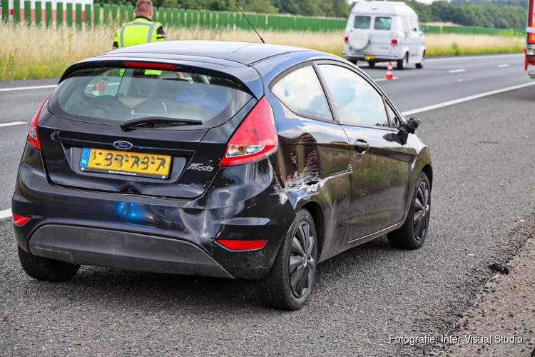 Botsing op A27, bij Blaricum