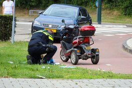 Bestuurder scootmobiel gewond na val