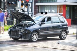 Ongeval bij spoorwegovergang in Bussum
