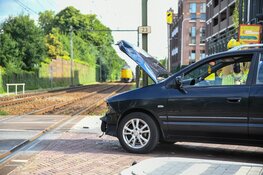 Ongeval bij spoorwegovergang in Bussum