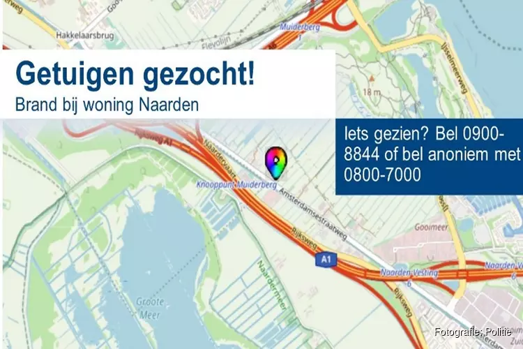 Specifieke getuige gezocht brand Naarden