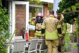 Brand in keuken van woning Hilversum