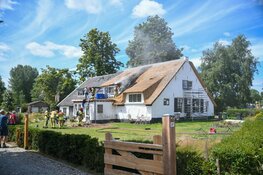 Brand in rietendak Loosdrecht