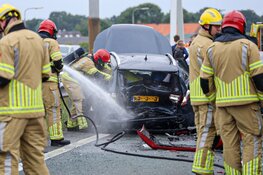 A1 afgesloten door ongeluk met LPG-tank