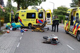 Minderjarige jongen valt met crossmotor en raakt zwaargewond