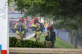 Brand in parkeergarage op Mediapark
