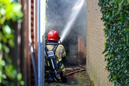 Schuurbrand in Huizen