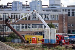 Brandmelding bij slooppand in Huizen