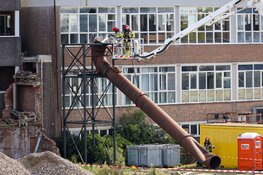 Brandmelding bij slooppand in Huizen