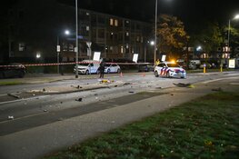 Politieauto, op weg naar melding, betrokken bij aanrijding