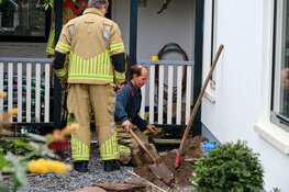 Gaslek in voortuin bij woning Laren