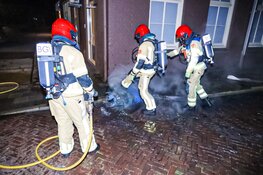 Brandstichting achter boekhandel in Bussum