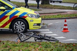 Fietser aangereden op rotonde in Bussum
