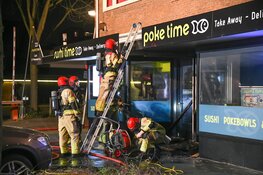 Brand door explosie bij afhaalrestaurant in Bussum