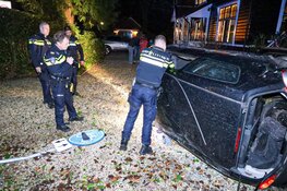 Bezorgauto rijdt tuin in en richt ravage aan