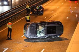 Uur vertraging door botsing met meerdere voertuigen op A1