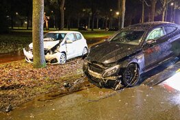 Aanrijding met veel schade in Huizen