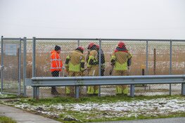 Gaslek langs A1 bij Muiden