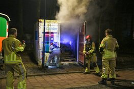 Container in brand bij Sint Vituskerk in Hilversum
