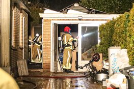 Elektrische fiets in brand in schuurtje Naarden