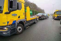 Snelweg A1 dicht bij Huizen vanwege geschaarde aanhanger