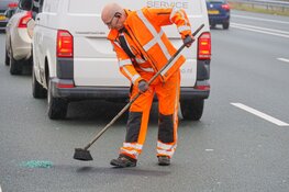 Aanrijding op A1 bij Naarden