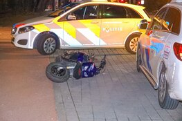 Scooterrijder krijgt ongeluk tijdens politieachtervolging