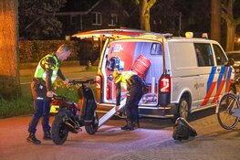 Scooterrijder krijgt ongeluk tijdens politieachtervolging