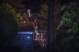 Brand in schuur door blikseminslag