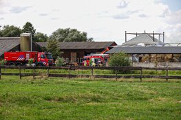 Brand bij agrarisch bedrijf in Loosdrecht