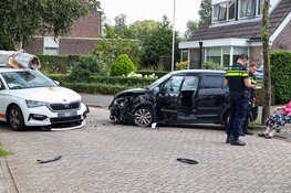 Frontale botsing in Huizen