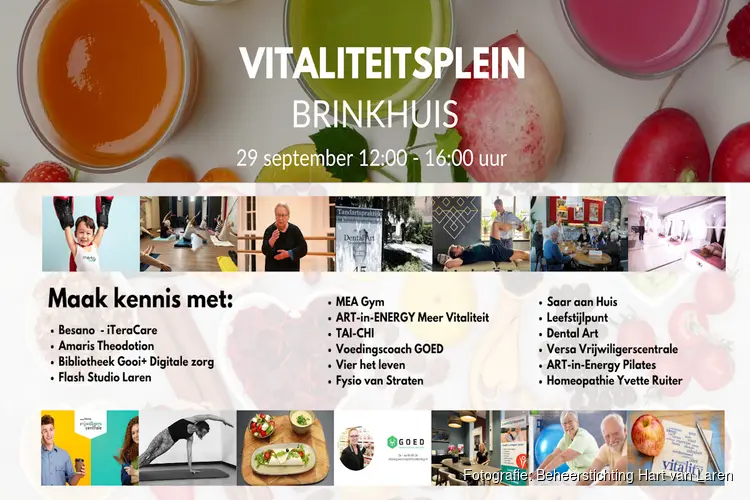 Afsluiting Vitaliteitsweek Laren in het Brinkhuis