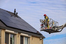 Brandje door zonnepanelen-kast in Huizen