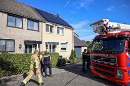 Brandje door zonnepanelen-kast in Huizen