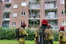 Brand in portiekflat in Bussum