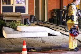 Brand in woning Kortenhoef, matras in brand