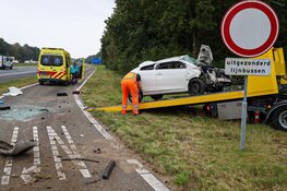 Ravage na eenzijdig ongeval bij Eemnes