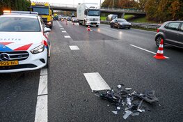 Ongeval met zes voertuigen op A1 bij Naarden