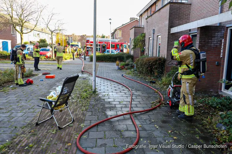 Korte brand in keuken van woning in Naarden