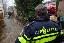 Brand op zolder van woning in Muiderberg