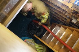 Kelder vol water door "hoog grondwater" in Muiden