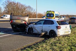 Vier auto's betrokken bij ongeluk A1 t.h.v Naarden