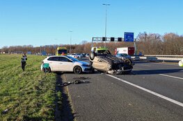 Vier auto's betrokken bij ongeluk A1 t.h.v Naarden